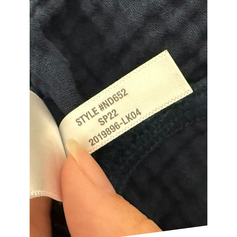 Madewell Lightspun Pull-On Mid-Rise Jogger Pants XL Navy Cotton Gauze  Lounge - Picture 12 of 12
